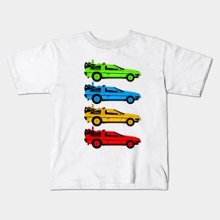 Delorian Time Machines Kids T-Shirt